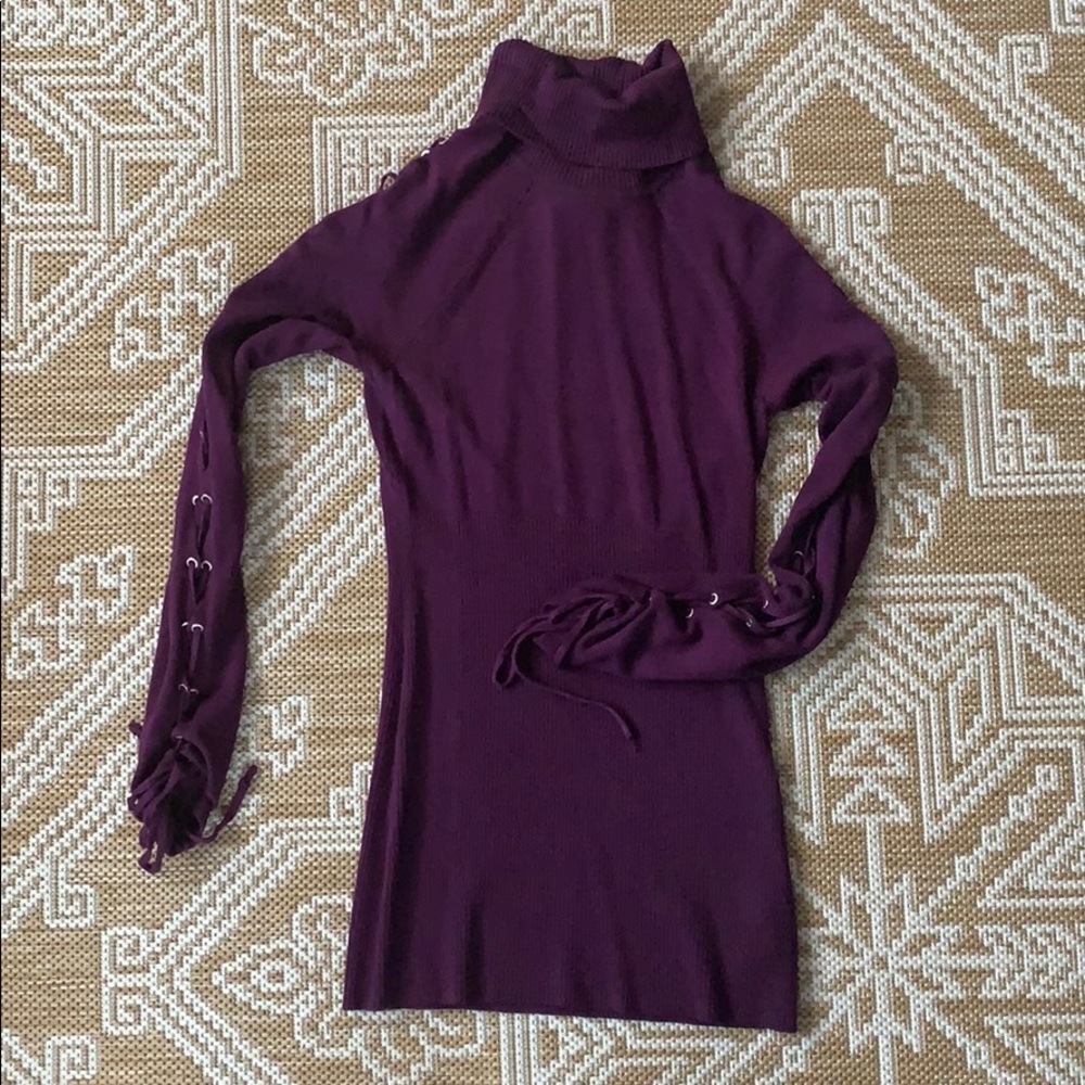 Guess purple turtleneck